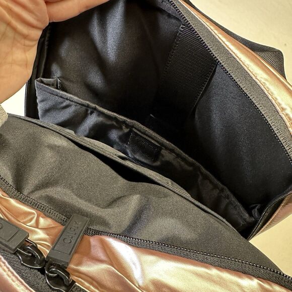 CALPAK Rose Gold Laptop Backpack Travel Work School Bag NWT - Picture 6 of 9